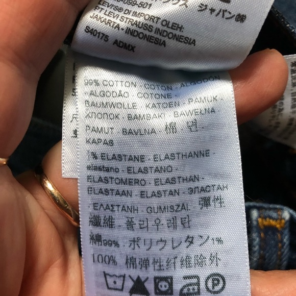 Levi’s High Rise Wedgie sz 27  RAW Hem - Picture 7 of 7